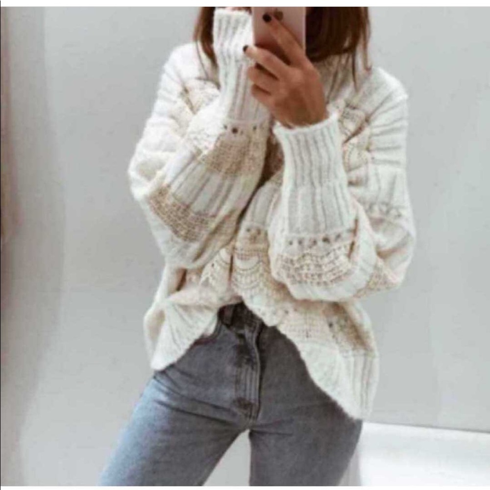 Zara mock neck sweater bloggers favorite - Picture 7 of 8